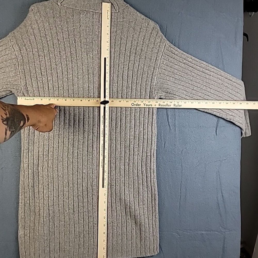 Abercrombie‎ & Fitch Womens Ribbed Knit Turtleneck Sweater Pullover Taupe Sz SP - Picture 4 of 9